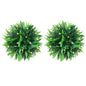 Bolas de boj artificial con luces LED 2 unidades 20 cm