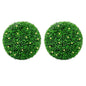 Bolas de boj artificial con luces LED 2 unidades 20 cm