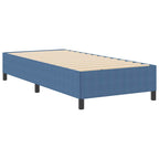 Cama tipo Box Spring Azul 100 x 200 cm Tecido de Corduroy