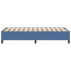 Cama tipo Box Spring Azul 100 x 200 cm Tecido de Corduroy