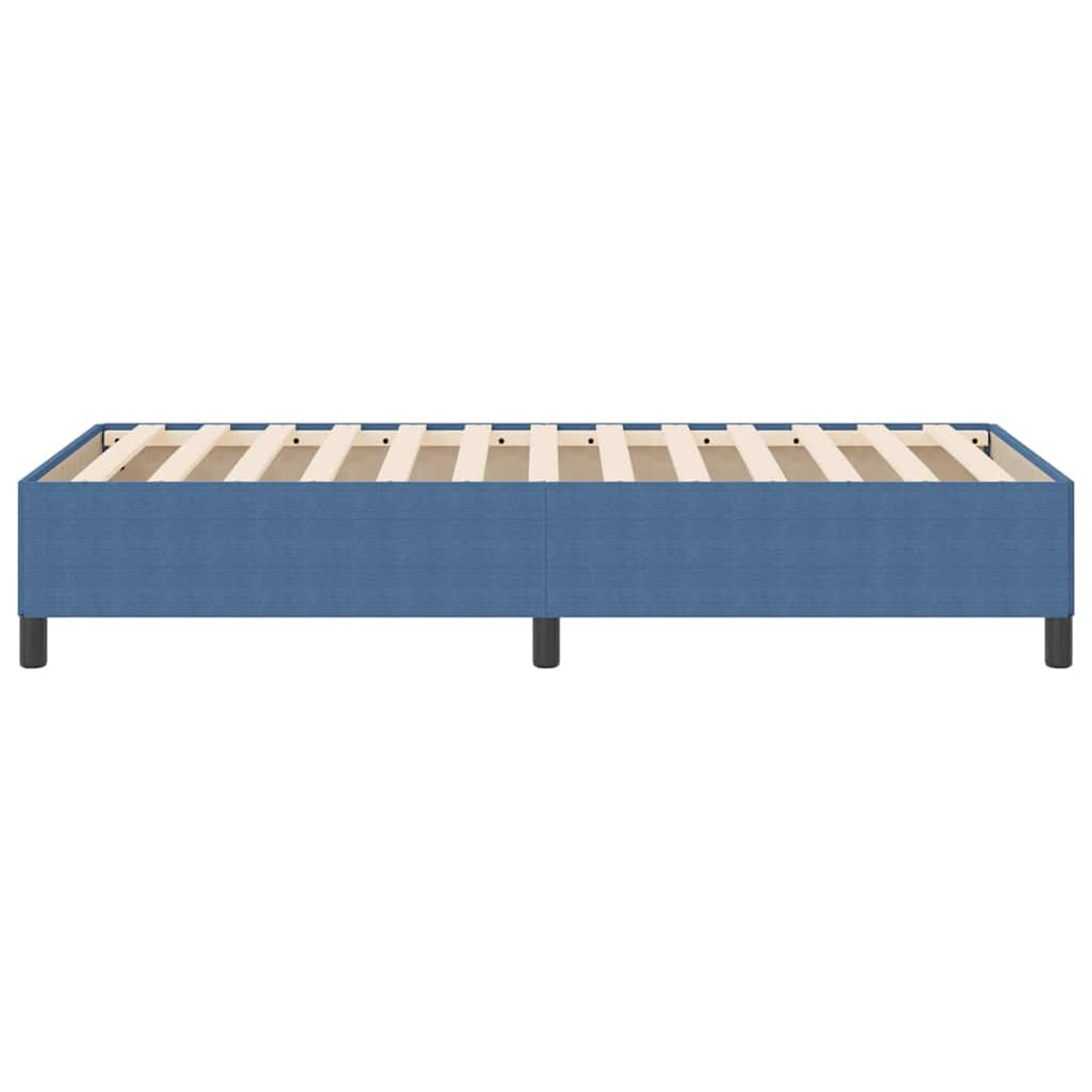 Cama tipo Box Spring Azul 100 x 200 cm Tecido de Corduroy