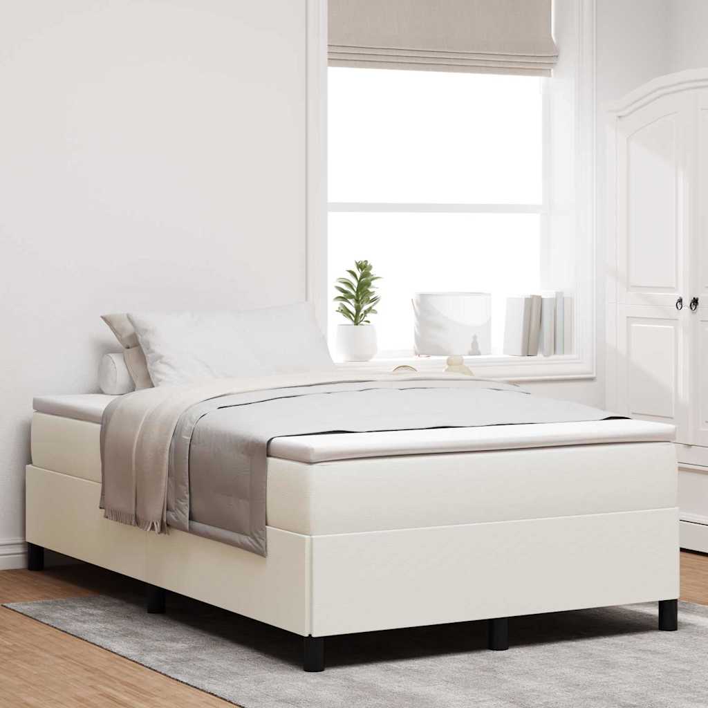 Cama tipo Box Spring Azul 100 x 200 cm Tecido de Corduroy