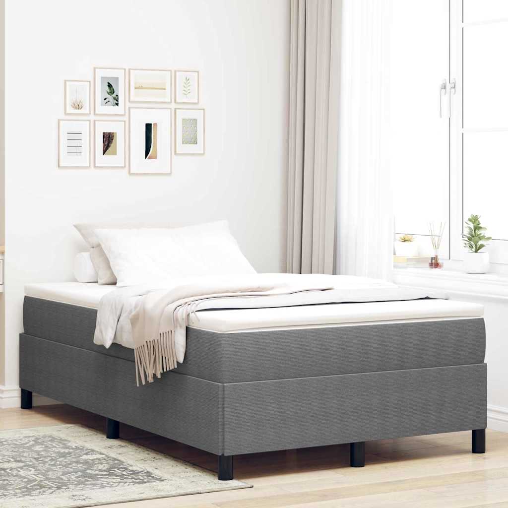 Cama tipo Box Spring Azul 100 x 200 cm Tecido de Corduroy