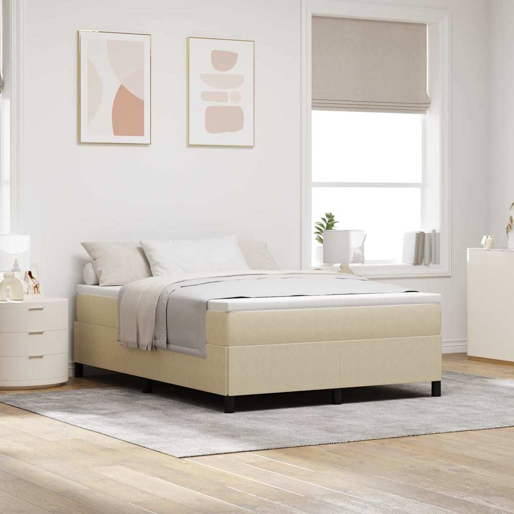 Cama tipo Box Spring Azul 100 x 200 cm Tecido de Corduroy