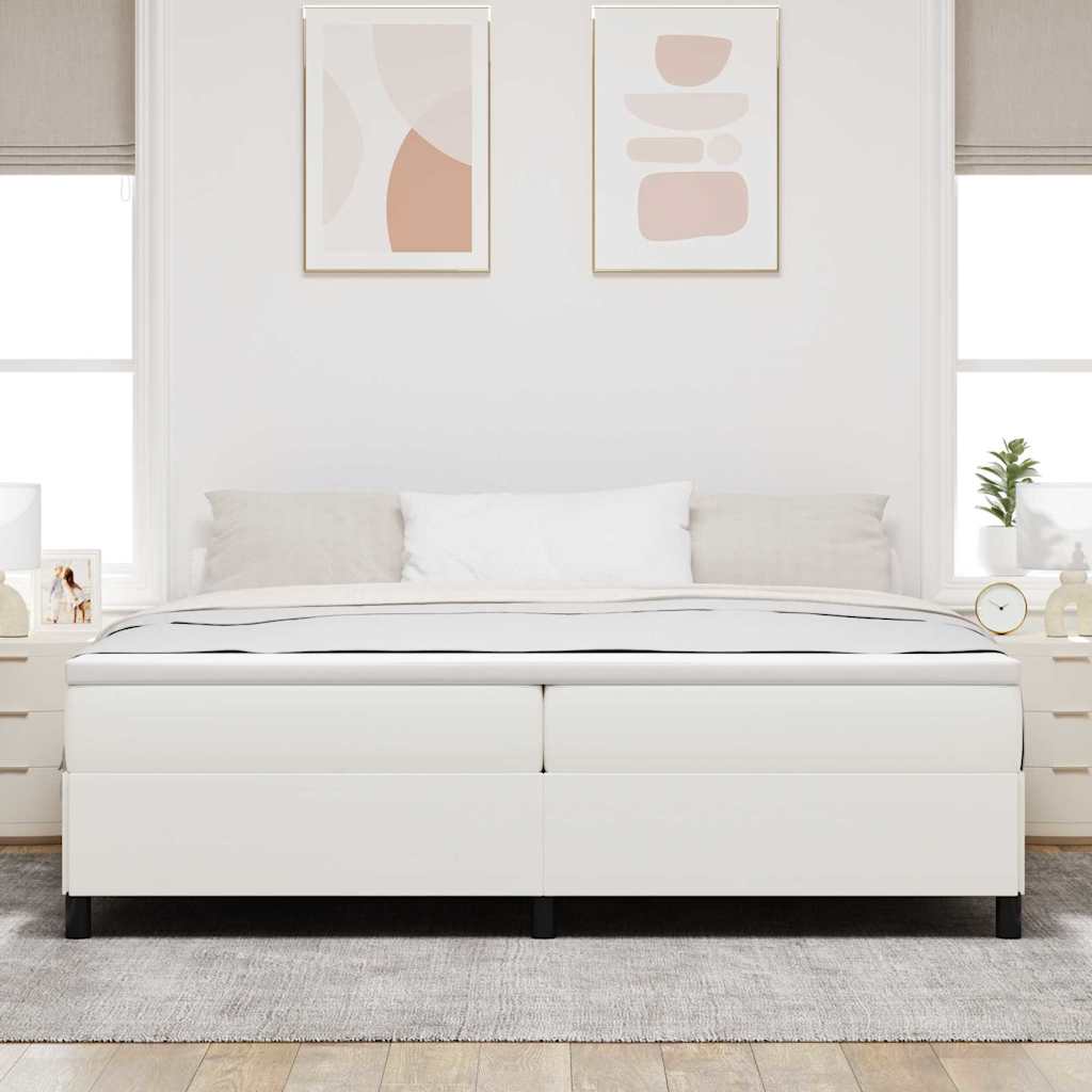 Cama tipo Box Spring Azul 100 x 200 cm Tecido de Corduroy