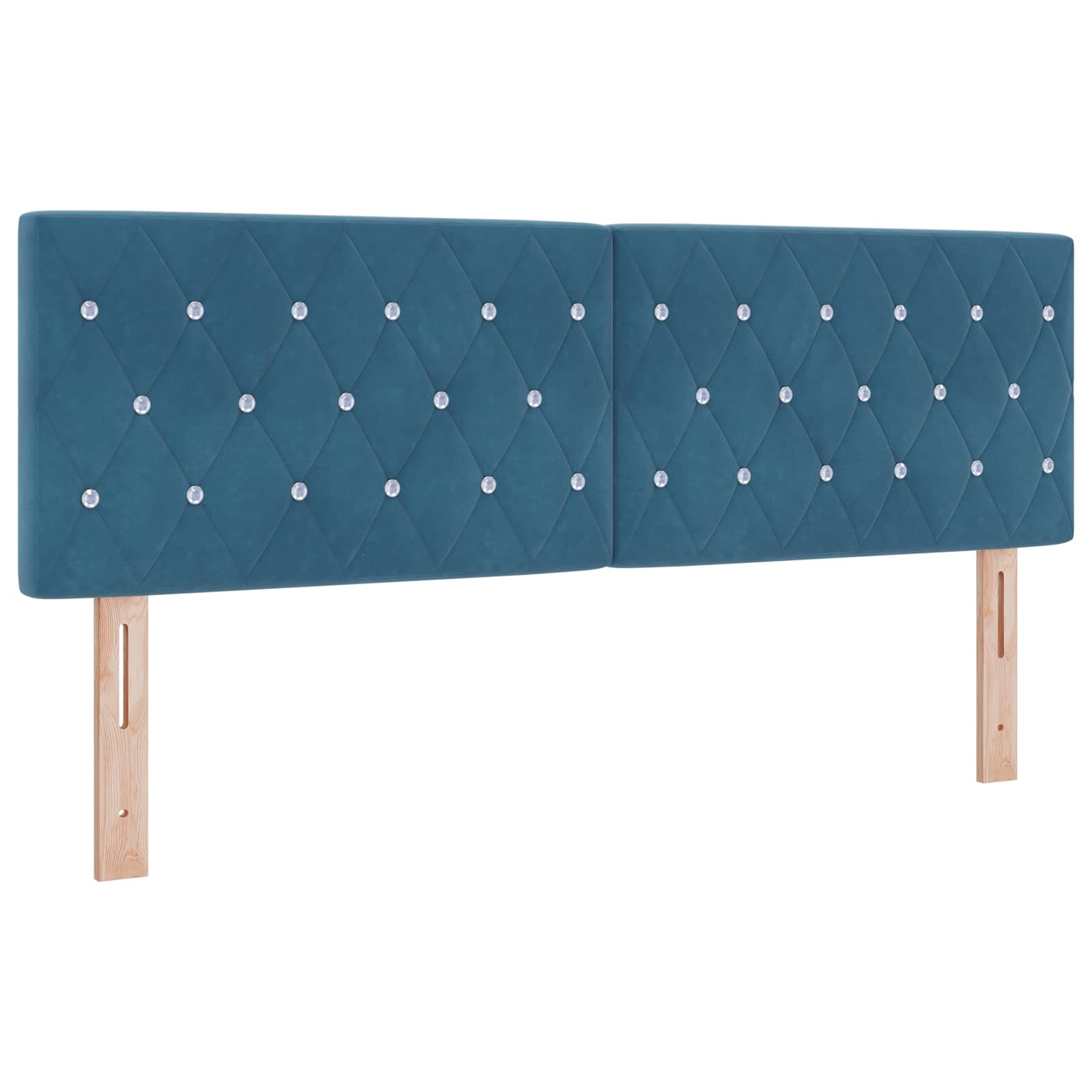 Cabecero Azul Oscuro 100 cm Terciopelo