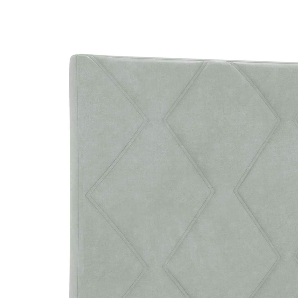 Cabecero Gris Claro 100 cm Terciopelo