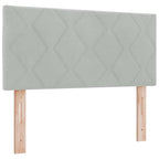 Cabecero Gris Claro 100 cm Terciopelo