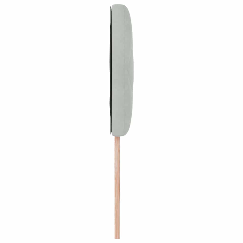 Cabecero Gris Claro 100 cm Terciopelo