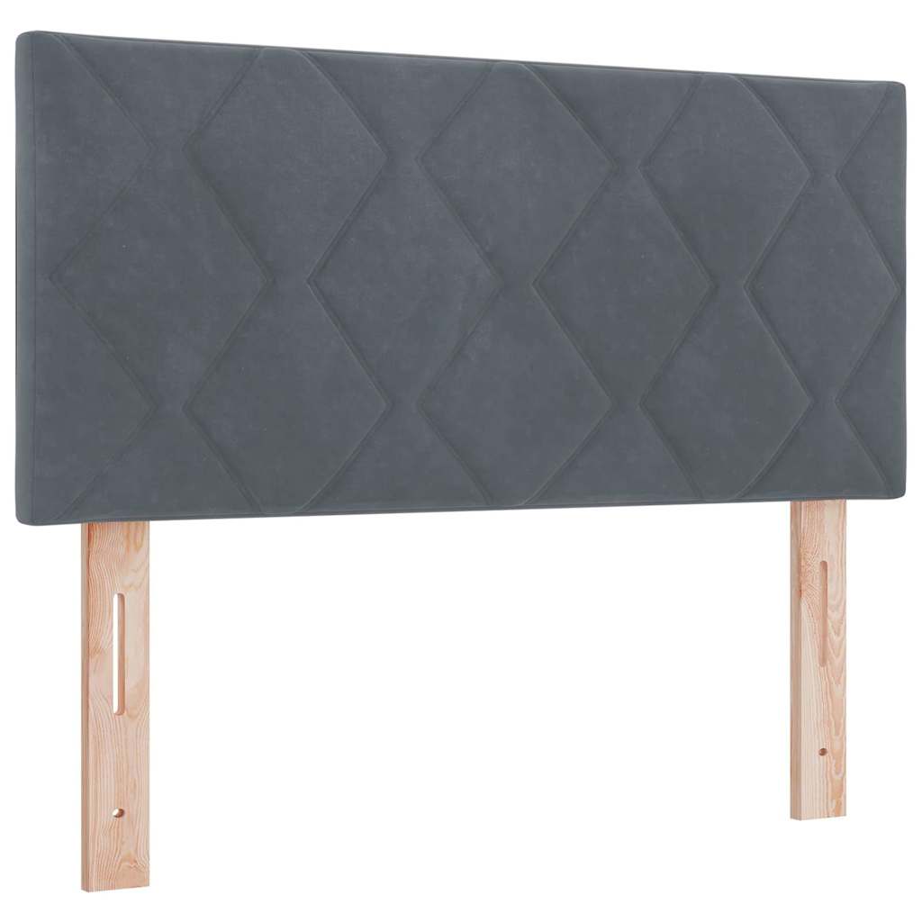 Cabecero Gris oscuro 100 cm Terciopelo
