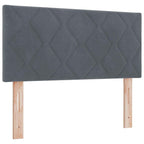 Cabecero Gris oscuro 100 cm Terciopelo