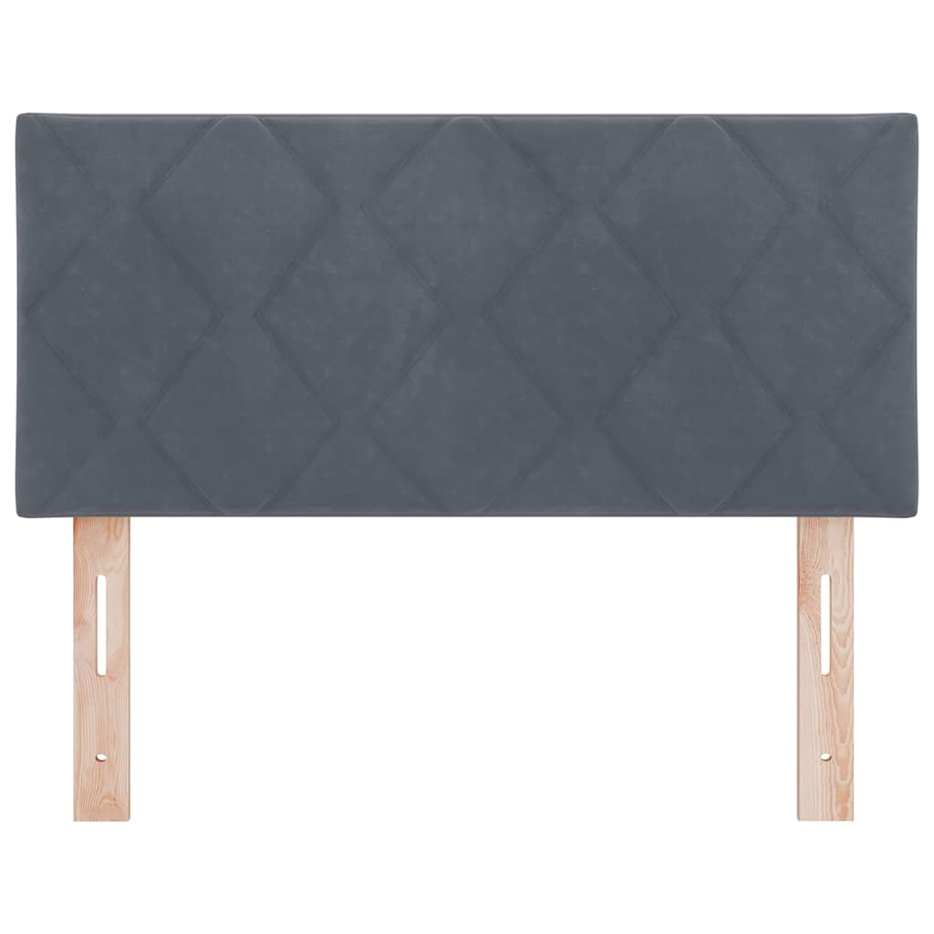 Cabecero Gris oscuro 100 cm Terciopelo