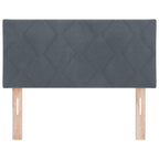 Cabecero Gris oscuro 100 cm Terciopelo