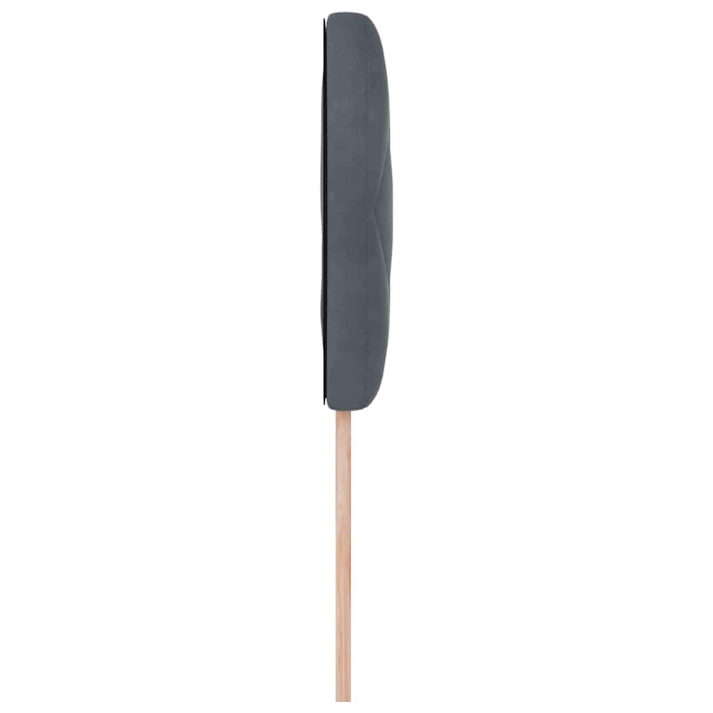 Cabecero Gris oscuro 100 cm Terciopelo