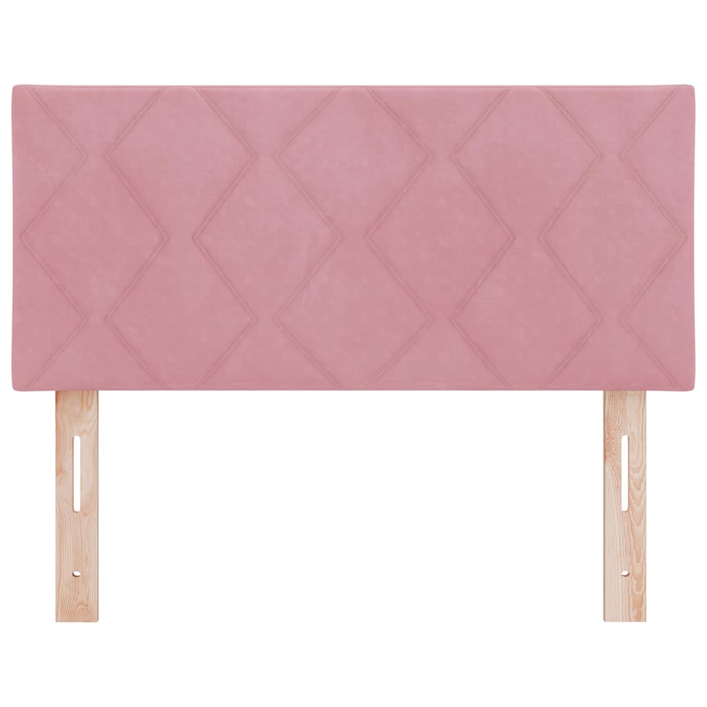 Cabecero Rosa 100 cm Terciopelo