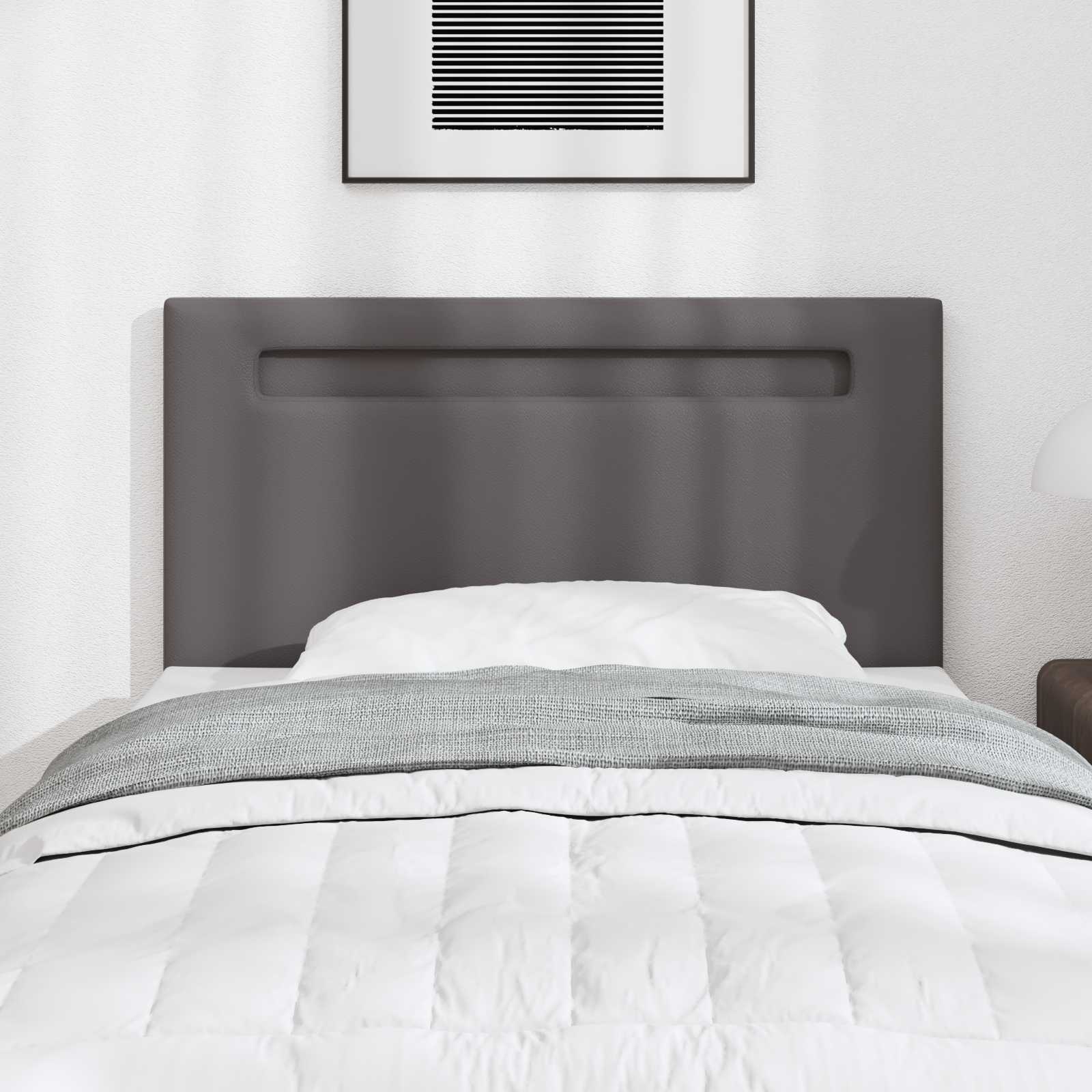 Cabecero LED 100 cm Cuero sintético