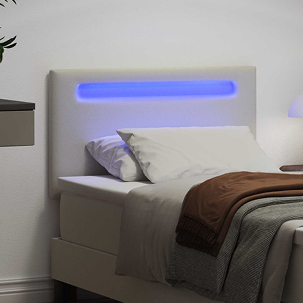 Cabecero LED 100 cm Cuero sintético