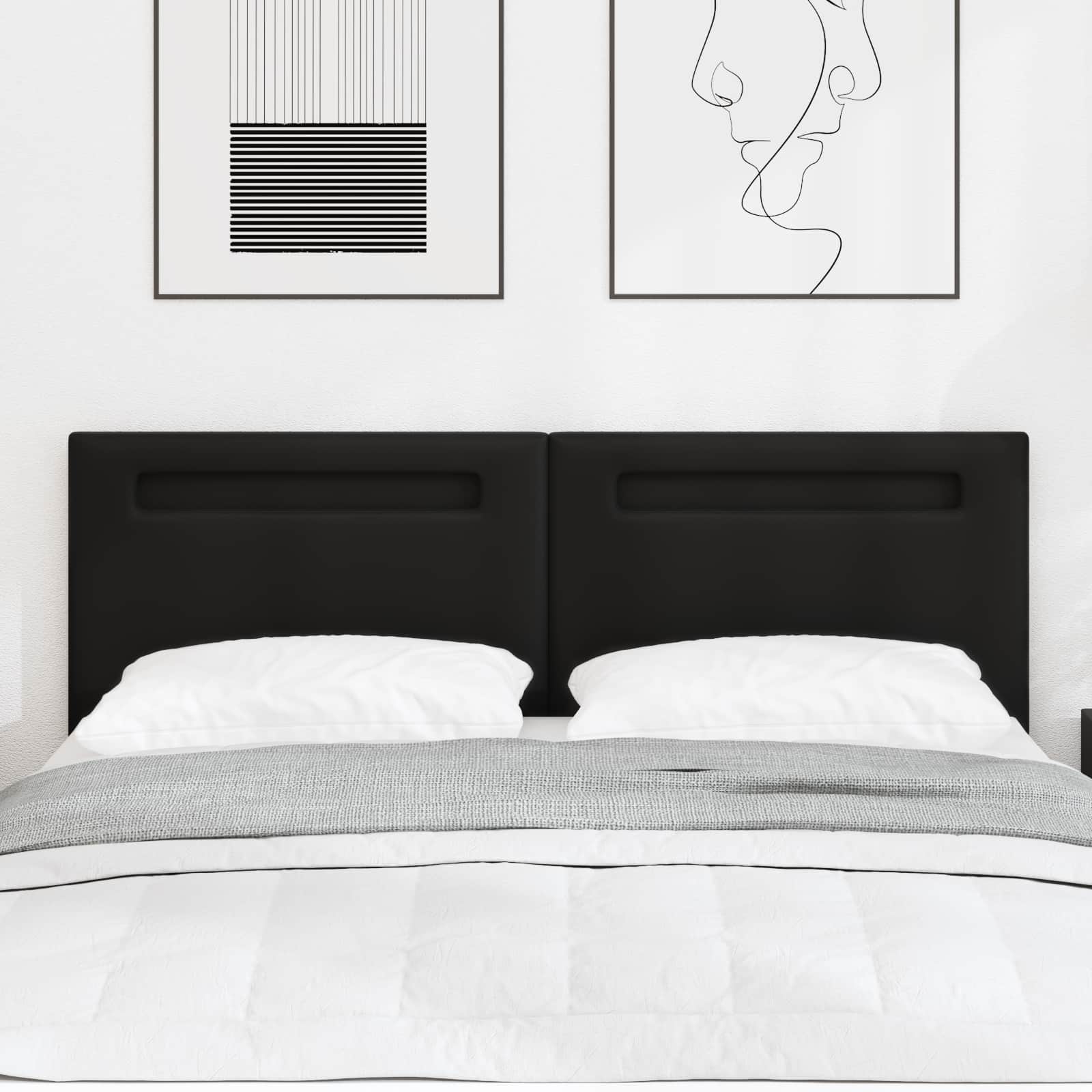 Cabecero LED 100 cm Cuero sintético
