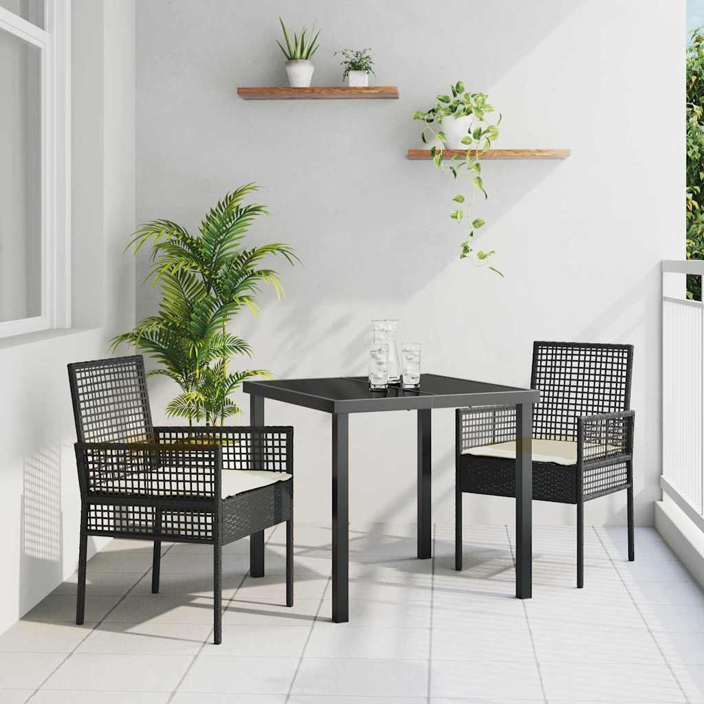 Silla de Jardín 2 pcs Beige 55 x 53 x 85 cm ratán sintético