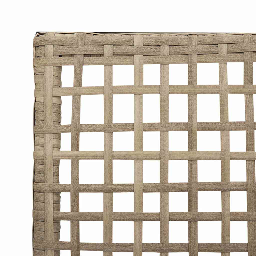 Silla de Jardín 2 pcs Beige 55 x 53 x 85 cm ratán sintético