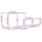 Armario de almacenamiento 2 pcs 103 x 41 x 40 cm