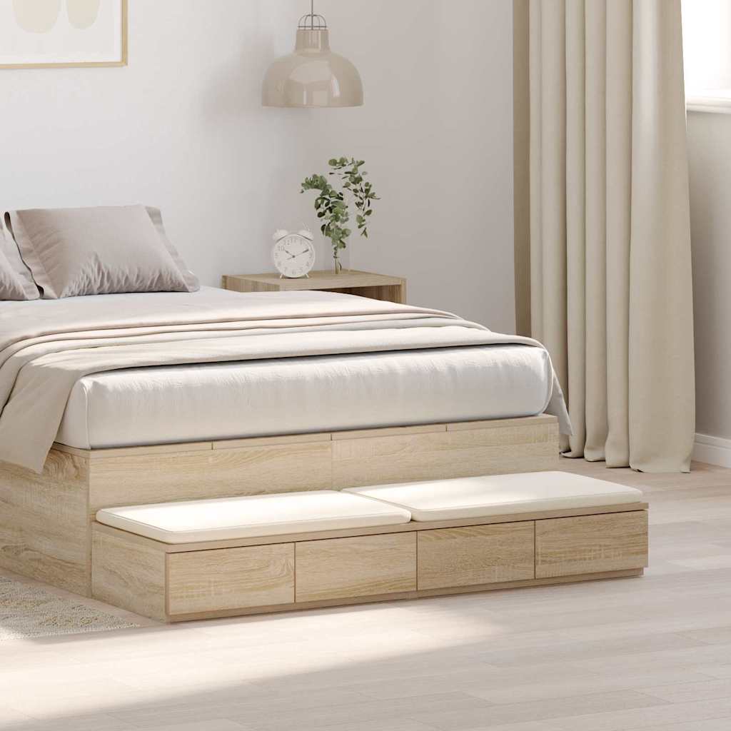Cajones de cama 100 x 36,5 x 16,5 cm Madera de ingeniería