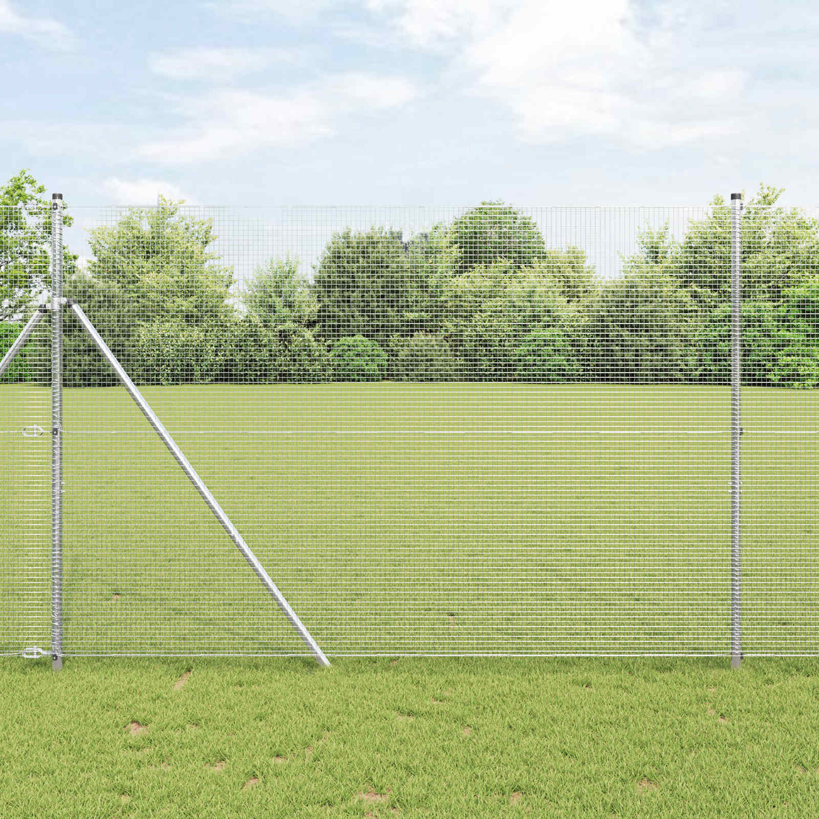 Gray Welded Wire Fence