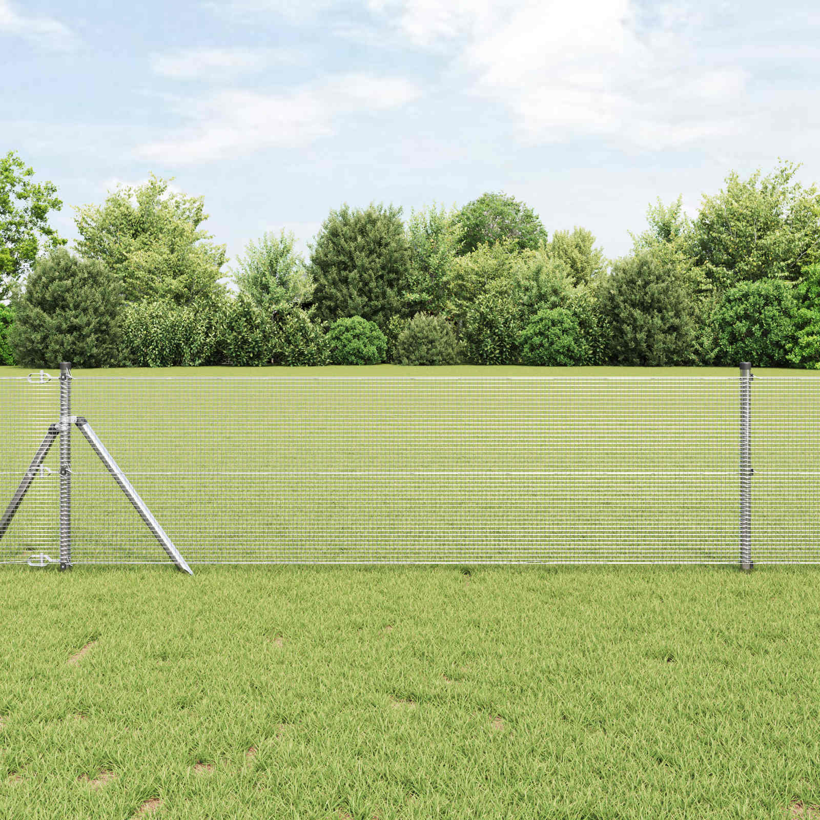 Gray Welded Wire Fence