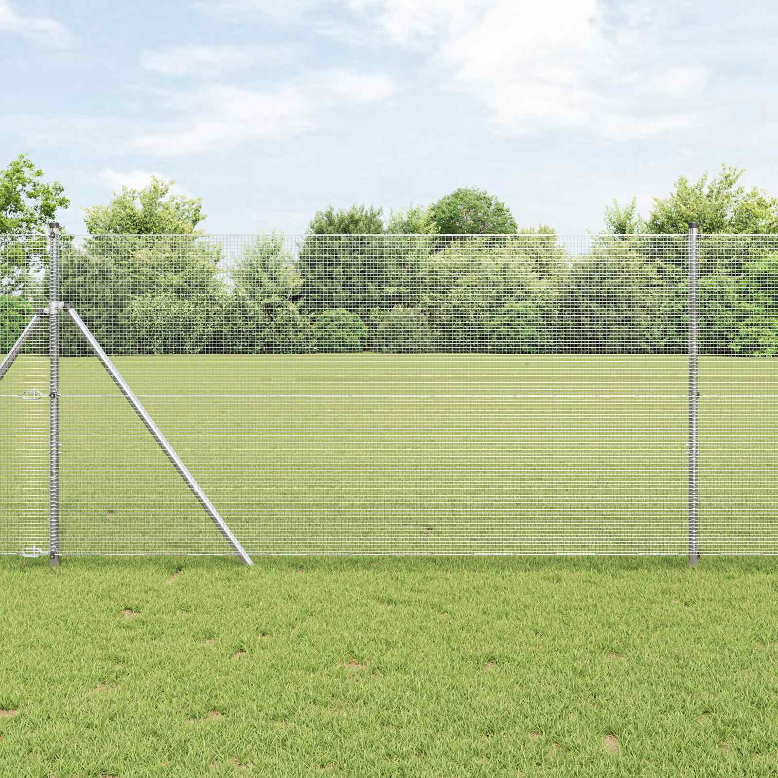 Gray Welded Wire Fence