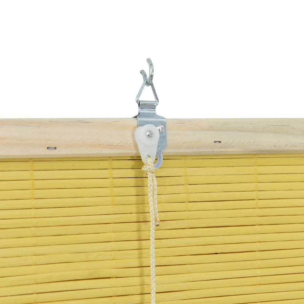 Estor enrollable Amarillo 100 x 160 cm Bambú