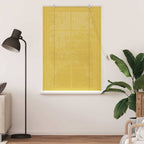 Estor enrollable Amarillo 100 x 160 cm Bambú
