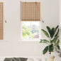 Estore de enrolar com cortinas Natureza 100 x 160 cm Bambu