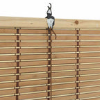 Estor enrollable con cortinas Naturaleza 100 x 160 cm Bambú