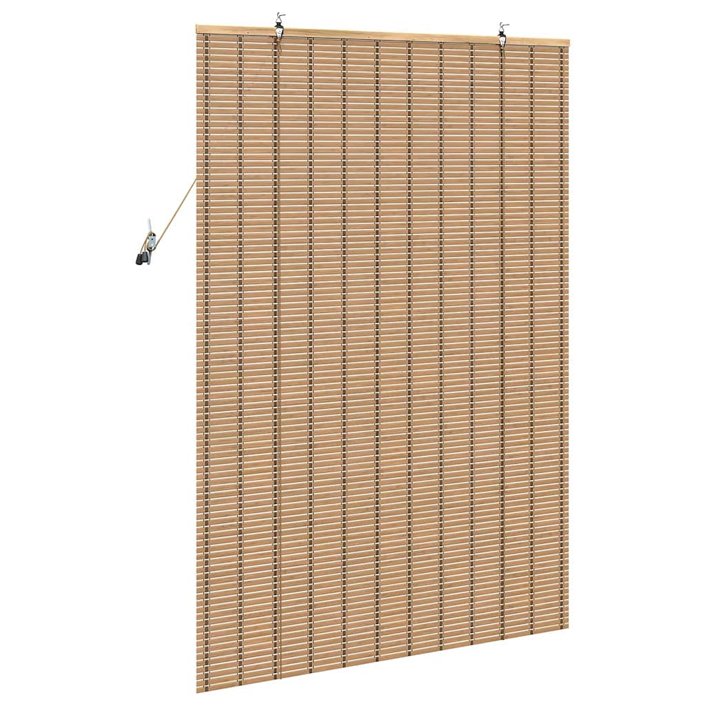 Estor enrollable con cortinas Naturaleza 100 x 160 cm Bambú