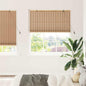 Estore de enrolar com cortinas Natureza 100 x 160 cm Bambu