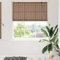 Estor enrollable con cortinas Manual Marrón 100 x 160 cm Bambú