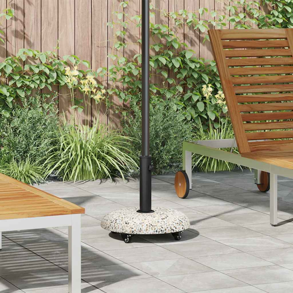 Parasol Base 20.9kg Light Grey Round Concrete