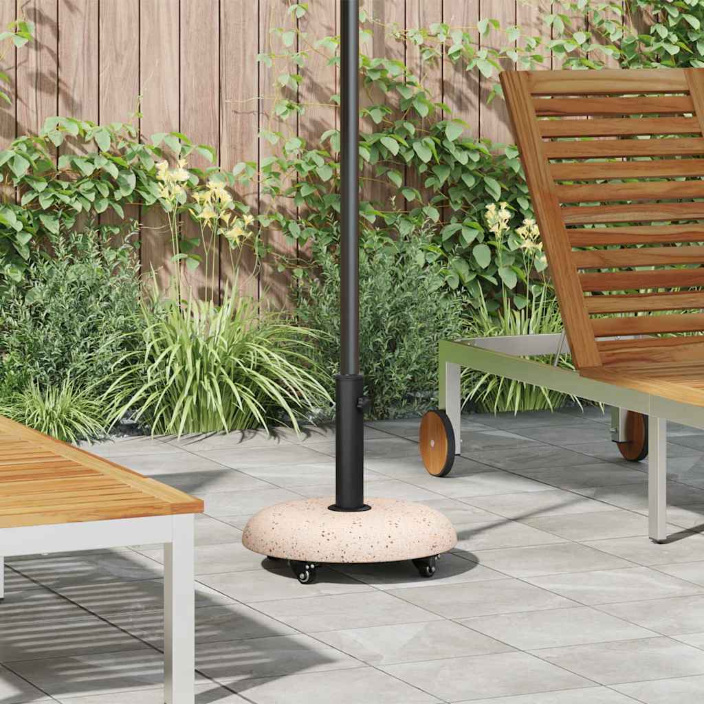 Parasol Base 20.9kg Light Grey Round Concrete