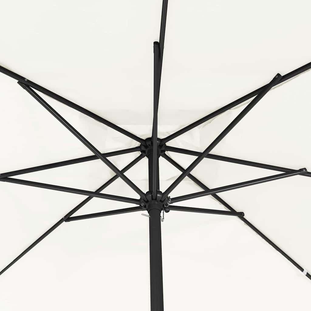 Sombrilla de jardín Arena 295 x 295 x 245 cm Poliéster y Acero