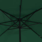 Sombrilla de jardín Verde 295 x 295 x 245 cm Poliéster y Acero
