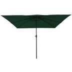 Sombrilla de jardín Verde 295 x 295 x 245 cm Poliéster y Acero