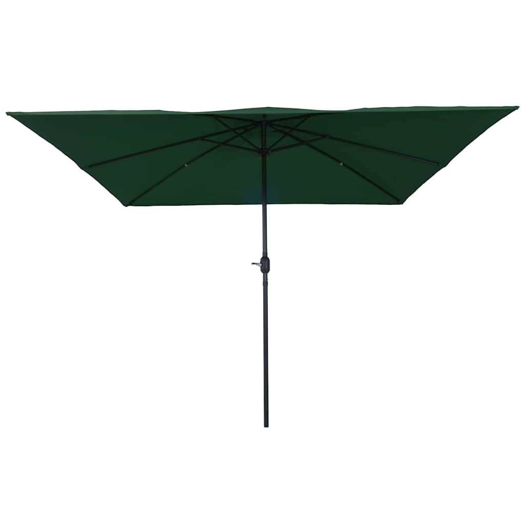 Sombrilla de jardín Verde 295 x 295 x 245 cm Poliéster y Acero