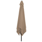 Sombrilla de jardín Taupé 295 x 295 x 245 cm Poliéster y Acero