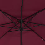 Sombrilla de jardín Rojo Burdeos 295 x 295 x 245 cm