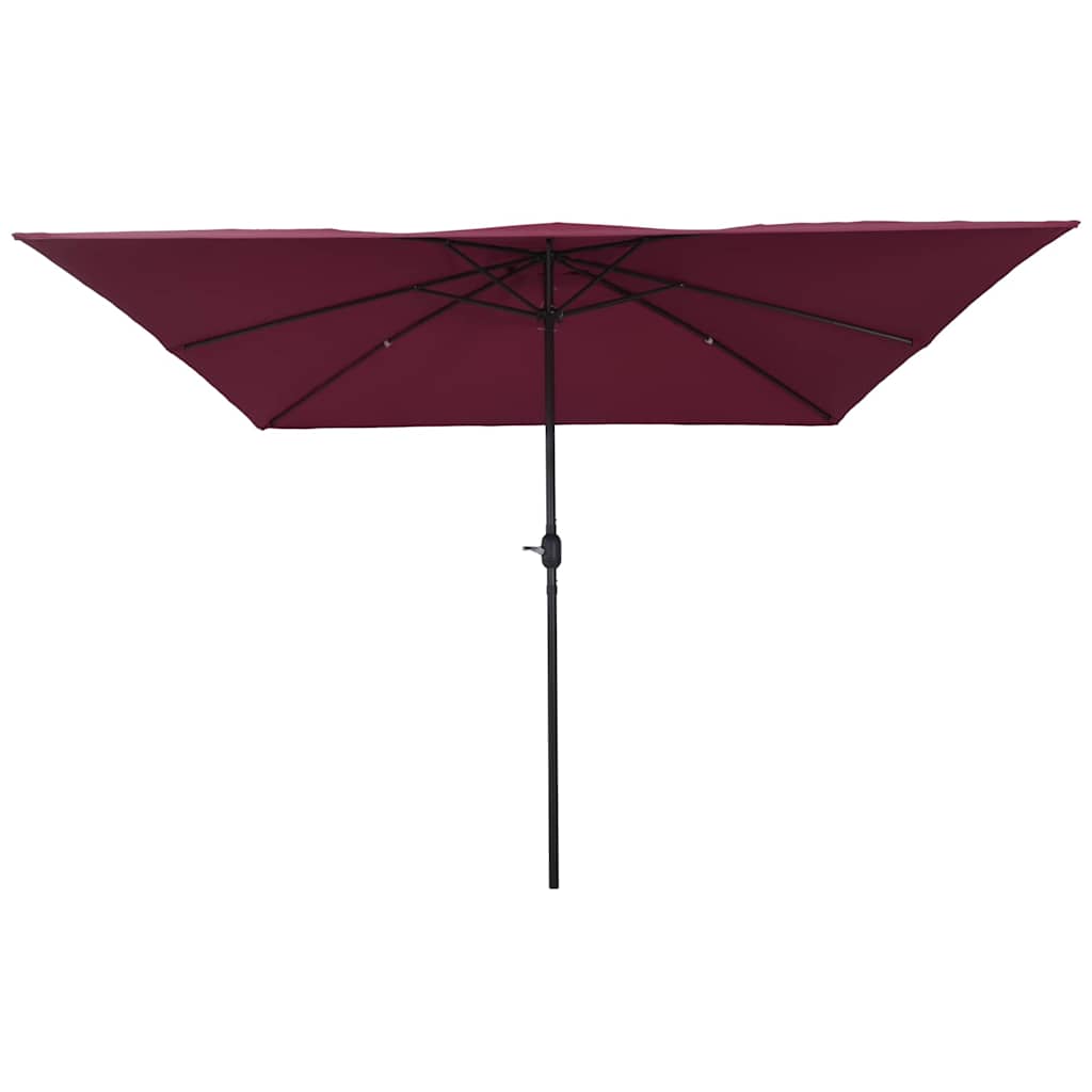 Sombrilla de jardín Rojo Burdeos 295 x 295 x 245 cm