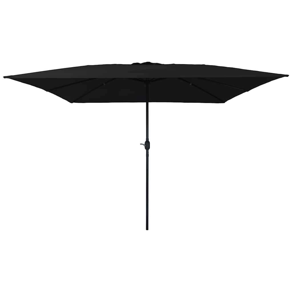 Sombrilla de jardín Negro 295 x 295 x 245 cm Poliéster y Acero