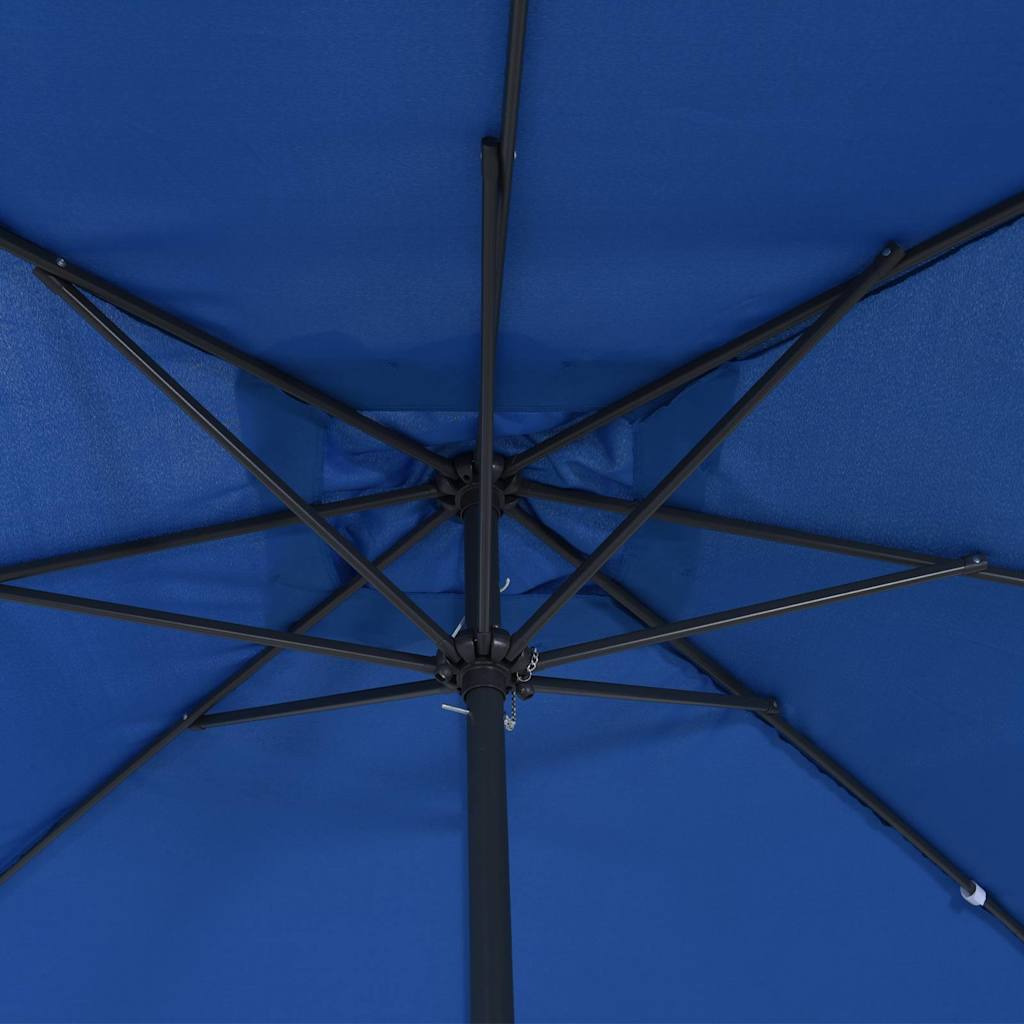 Sombrilla de jardín Azul azur 295 x 295 x 245 cm