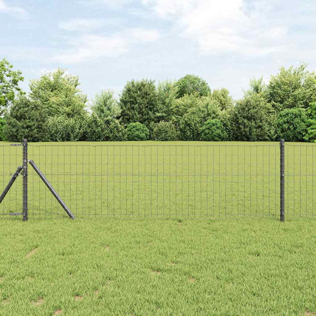 Cerca Euro Gris 0.4 x 10 m Hierro recubierto de PVC