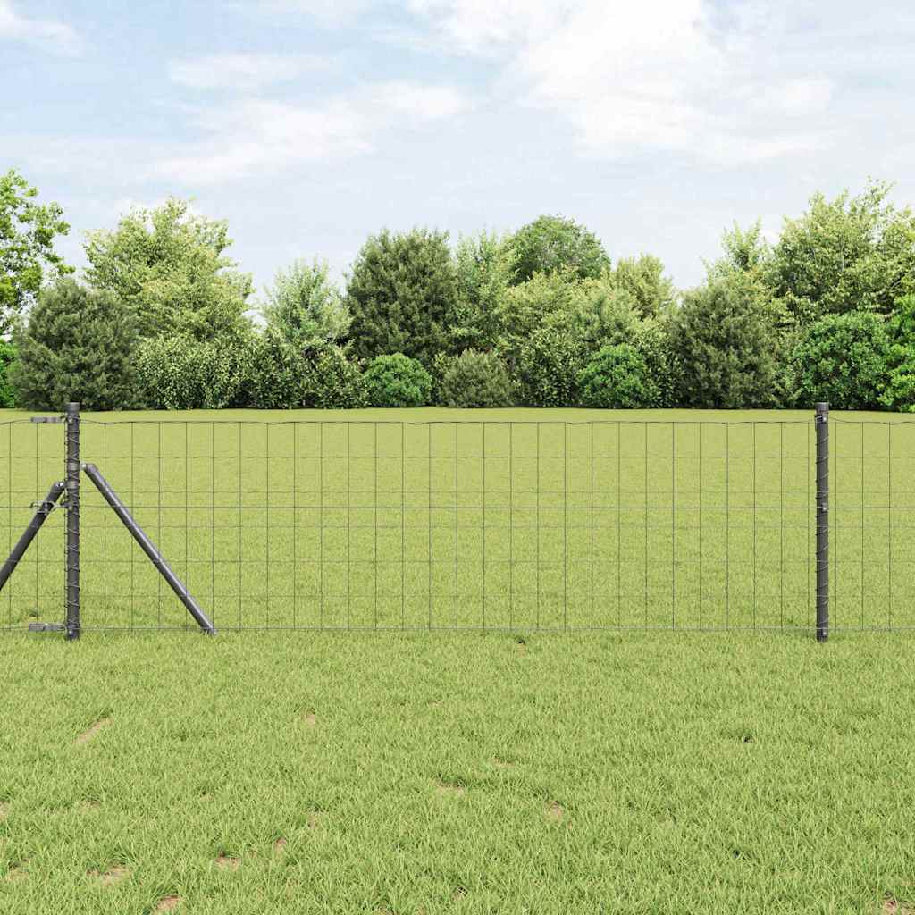 Cerca Euro Gris 0.4 x 10 m Hierro recubierto de PVC