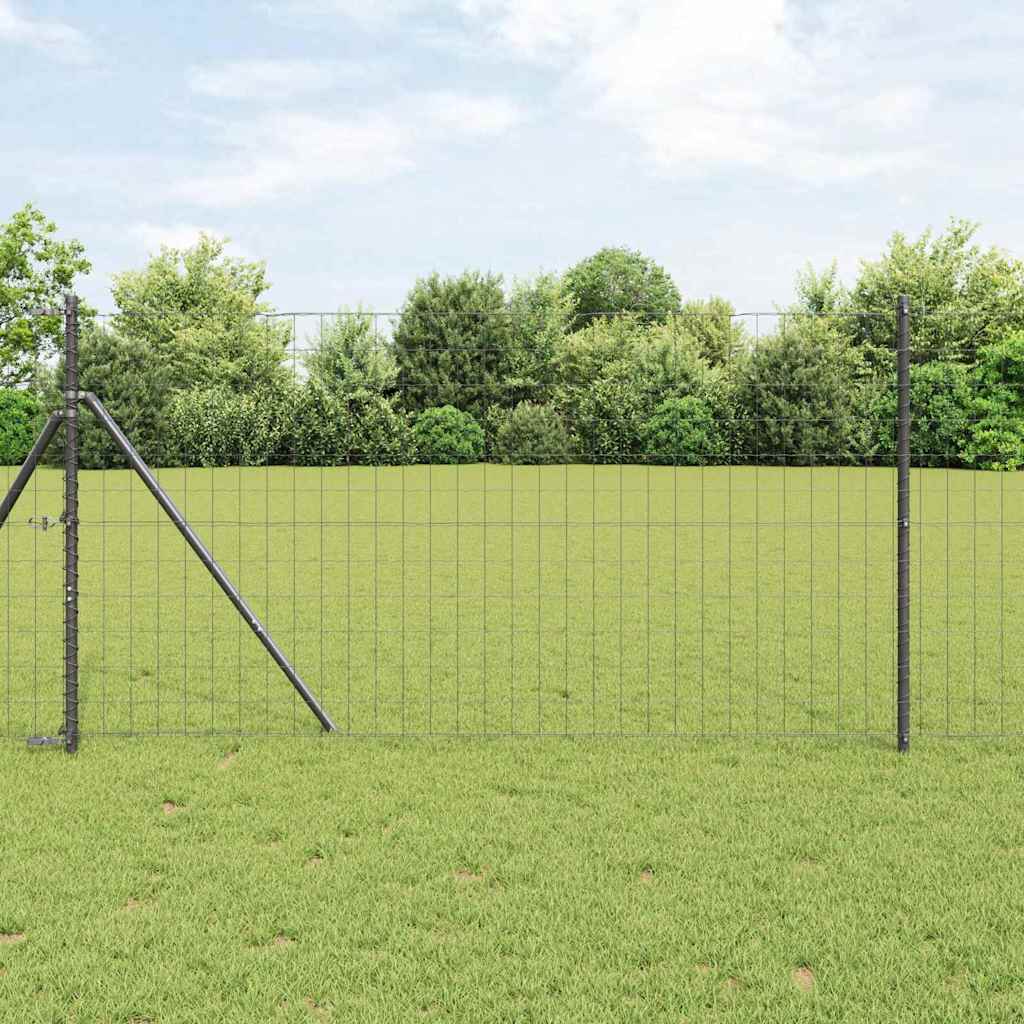 Cerca Euro Gris 0.4 x 10 m Hierro recubierto de PVC